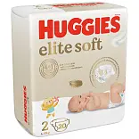 Huggies Soft подгузники для новорожденных 4-6 кг 2 размер 20 шт