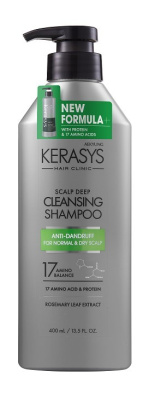 Kerasys шампунь для волос Лечение кожи головы Освежающий 400мл 
