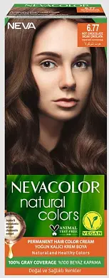 Nevacolor Natural Colors стойкая крем краска для волос 6.77 горячий шоколад
