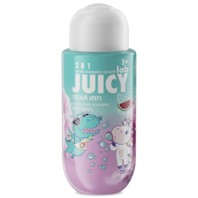 Splat Juicy Lab детский шампунь кондиционер 2 в1 арбуз 250 мл 