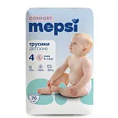 Mepsi детские подгузники трусики comfort l 9 14 кг 70 шт