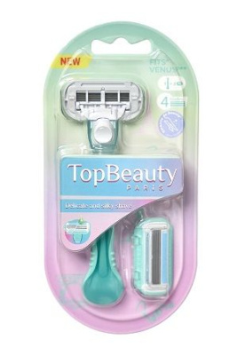 TopBeauty Paris женская бритва 4 лезвия совместима с venus 