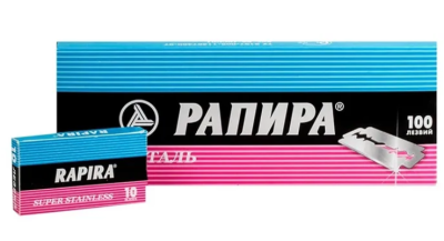 РАПИРА лезвия Суперсталь в блоке 10*10шт 
