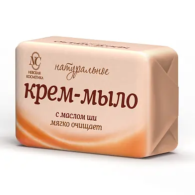 Невская косметика туалетное крем мыло натуральное с маслом ши 90 г
