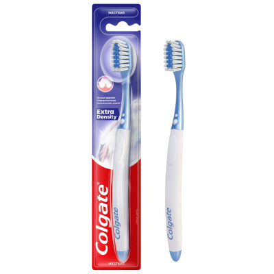 Colgate зубная щетка extra density жёсткая 