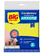 BIG City Салфетки целлюлозные Аккорд 3 шт