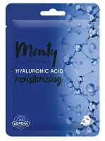 Monty увлажнящая маска гиалуроновая кислота 25 мл