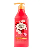 KeraSys Гель для душа Шауэр Мэйт Роза и вишневый цвет 550г