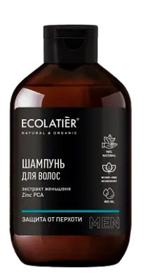 Ecolatier Мужской шампунь Защита от перхоти, 400 мл