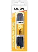 Salton шнурки для обуви с пропиткой 120 см плоские черные