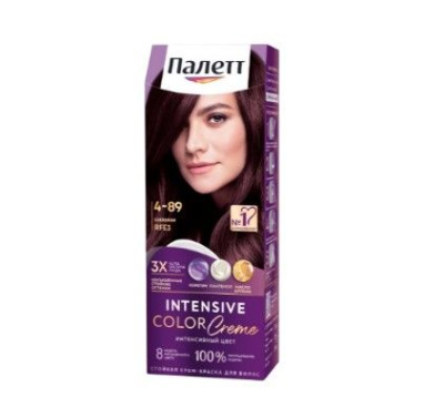 Палетт крем краска для волос баклажан 4.89 