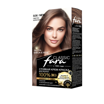 Fara 506 краска для волос светло коричневый 