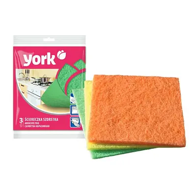 York губки абразивные 3 шт