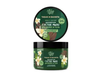 Особая серия ароматное густое мыло для волос и тела табак и ваниль комплексный уход и ароматерапия 500 мл 