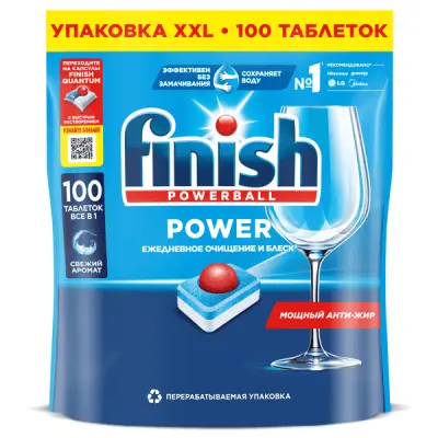 Finish 1 таблетки для посудомоечных машин 100шт 