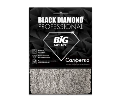 BIG City салфетка из микрофибры black diamond 1 шт 