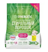 Synergetic гипоаллергенный стиральный порошок для цветного белья color 1,5 кг