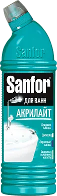 Sanfor гель для чистки акриловых ванн акрилайт 750 мл