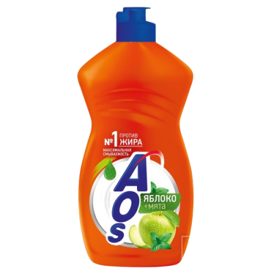 АОS средство для мытья посуды яблоко мята 450 мл 