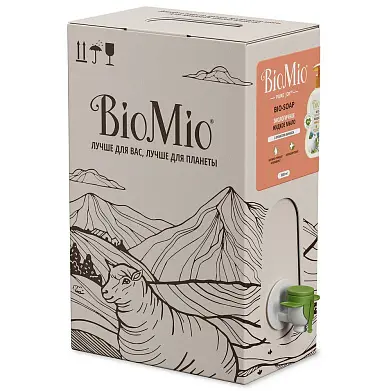 BioMio bio экологичное жидкое мыло с маслом абрикоса смягчающее 3000 мл