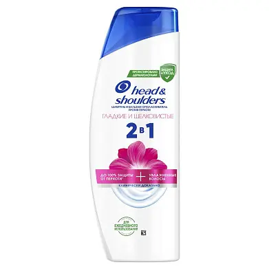 Head&Shoulders шампунь гладкие и шелковистые 2 в 1 360 мл