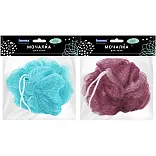 Homex мочалка для тела из нейлона очень нежная шар 40 гр двухцветный d 110 мм пакет