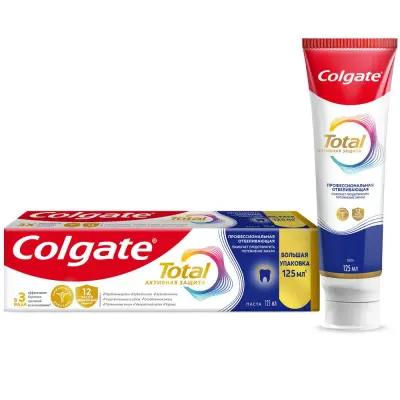 Colgate зубная паста профессиональная чистка отбеливающая 125 мл 