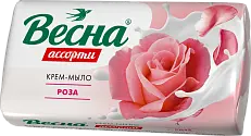 Весна ассорти крем мыло туалетное твердое роза 300 г