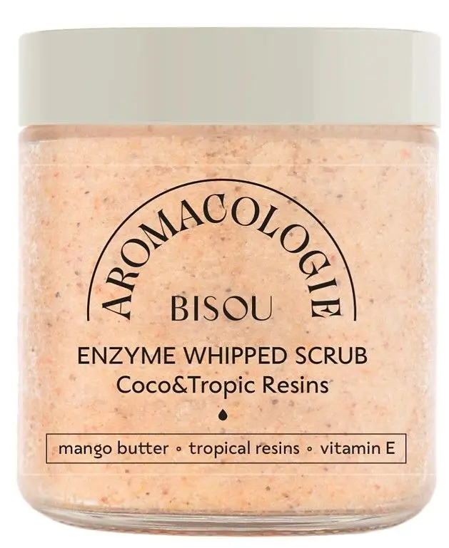 Bisou скраб для тела взбитый энзимный кокос тропические смолы 250 мл