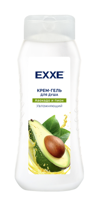 Exxe увлажняющий крем гель для душа авокадо и пион 400 мл 