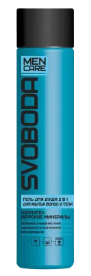 SVOBODA MEN CARE гель для душа 2в1 коллаген и морские минералы 300 мл 