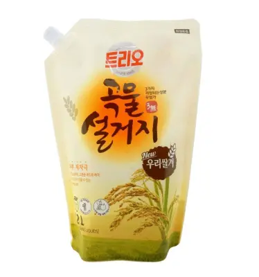 Trio средство для мытья посуды Рисовые отруби дой пак 1,2л 