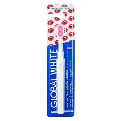 Global White зубная щетка чувствительные зубы и десны soft