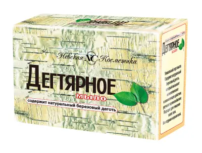 Невская Косметика мыло туалетное дегтярное 4*100 г 
