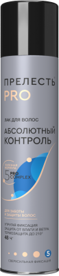 Прелесть Pro лак для волос абсолютный контроль сверхсильной фиксации 225 мл 