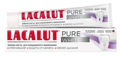 Лакалют зубная паста pure white зубная паста 75мл 