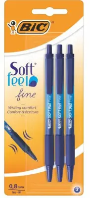 BIC ручка шариковая синяя набор 3шт 