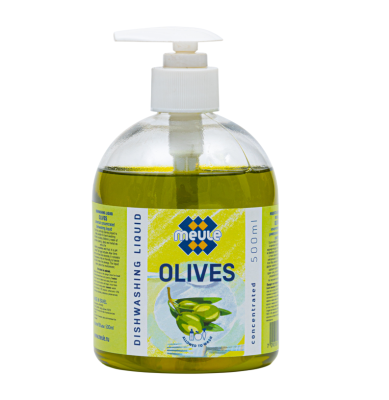Meule dishwashing liquid olives 500 ml концентрированное средство для мытья обычной и детской посуды овощей и фруктов олива 