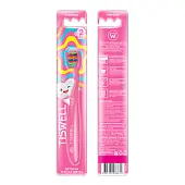 Tiswell зубная щётка детская мягкая розовая для малышей от 2 лет 1 шт