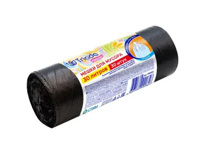 TRIADA оптимум мешки для мусора 30 литров 30 штук 