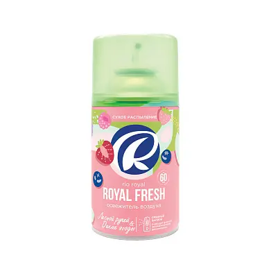 Rio Royal Fresh освежитель воздуха лесной ручей и дикие ягоды баллон для диспенсера 250 мл