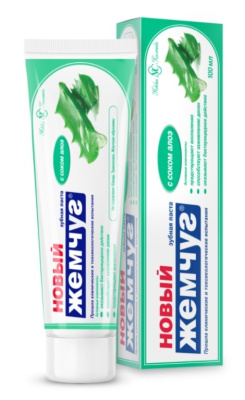 Новый Жемчуг зубная паста с соком алоэ 100мл 