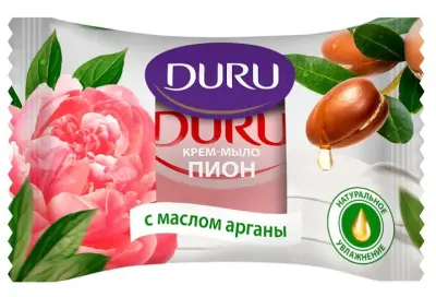 Duru крем мыло пион с маслом арганы 80г 