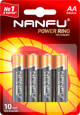 Nanfu Батарейка щелочная AA (4шт.) 