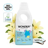 Wonder Lab экогель для стирки вещей малышей от 0 до 2-х лет пудра и ваниль 1,4 л