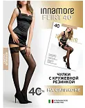 INNAMORE чулки flirt 40 2 с кружевной резинкой