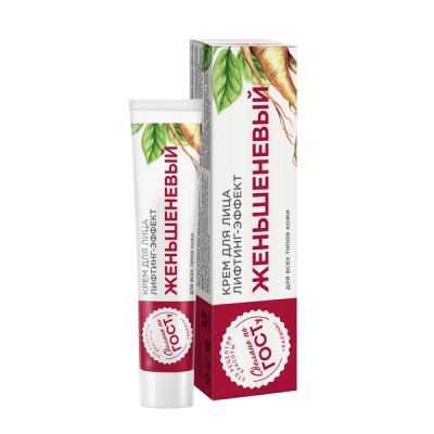 100 Рецептов красоты крем для лица женьшеневый 40 мл 