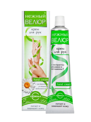 Свобода крем для рук нежный велюр с экстрактом ромашки 40 г 