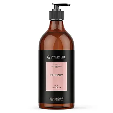 Synergetic парфюмированный гель для душа cherry вишня 750 мл