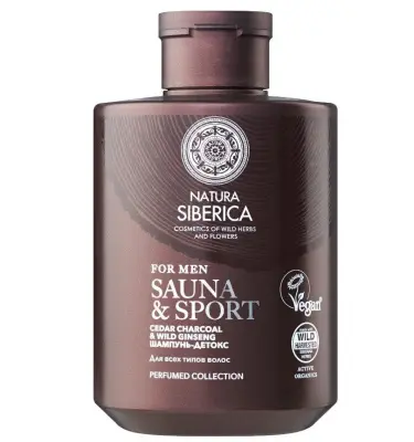 Natura Siberica & sport for men шампунь детокс для всех типов волос 300 мл 